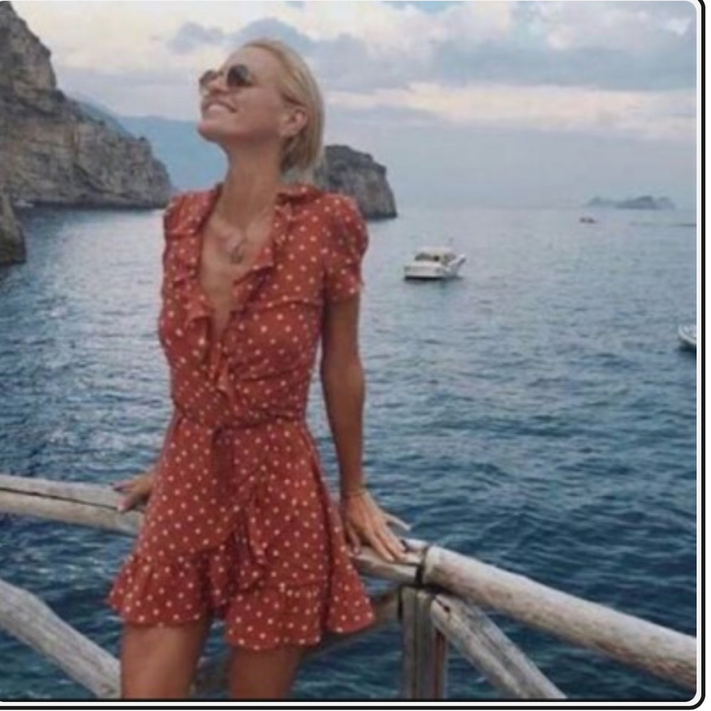 Realisation Par Valentina Polka Dot Wrap Dress